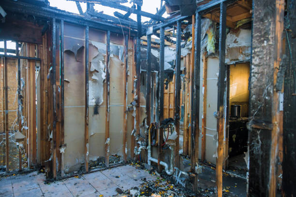 Professional Fire Damage Removal technician working in Shiner, TX